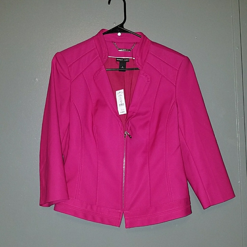 White House Black Market, pink blazer.
